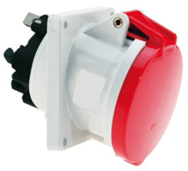 Gniazdo tablicowe Quick-Connect TE skośne 63A 4p 400V 6h IP44 120321