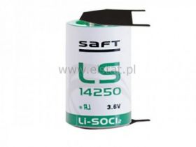 Bateria ( litowa ) 3,6V; LS14250, 1/2AA; 3P;+ 2P
