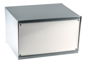 Obudowa urządzeń elektronicznych Stal walcowana na zimno wysokość zew: 159 mm szerokość zew: 197 mm długość zew: 254 mm