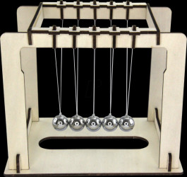 62900 Kit: Newton's cradle with five metal spheres, functional model