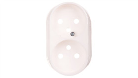 Valena Allure Plakietka Gniazda Podwójnego Biała 753995