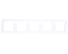 VENA Ramka pięciokrotna biała 510485