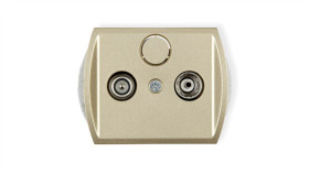 Trend Gniazdo Antenowe Rtv Przelotowe 9Db Złoty 6G9p