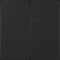 3295 005 Rocker switch 2 gang, matte black