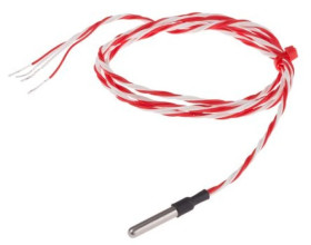 Termopara typ PT 100, -50C do +200C 25mm kabel 1m, Stal nierdzewna