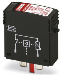 Ochronnik przeciwprzepięciowy 500 V AC na szynę DIN Phoenix Contact Moduł zabezpieczenia z ogranicznikiem przepięć 30kA