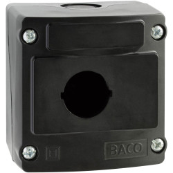 BACO 100530 LBX0100NR Enclosure 1 Slot 74x74x47.9mm Black 1pc