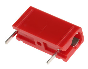 Gniazdo testowe Żeński Połączenie lutowane typ Złącze testowe Czerwony 16A Hirschmann Test & Measurement rozmiar 4 mm