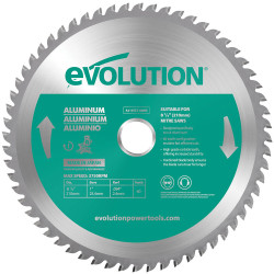 Evolution A210TCT-60MS Aluminium Cutting Mitre Saw Blade 210 x 25.4mm x 60T