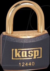 K12440BLUD Brass lock, blue sheathed