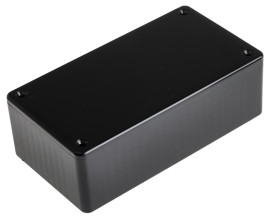 Obudowa ABS szerokość zew. 65 mm długość zew. 120 mm wys. zew. 40 mm Hammond IP54 Czarny