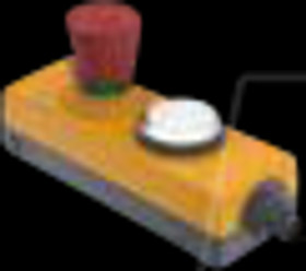 1.22.114.392/0200 E-Box M12 - yellow housing with emergency stop, 8-pole