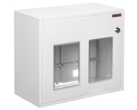 Szafka licznikowa natynkowa/podtynkowa (uniwersalna) 2-licznikowa 1-fazowe IP30 RU-1-2L Z/O