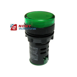 Kontrolka LED 220V zielona 22mm AD16