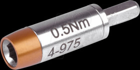 4-975 Torque adaptor for 4 mm bits, 0,5 Nm