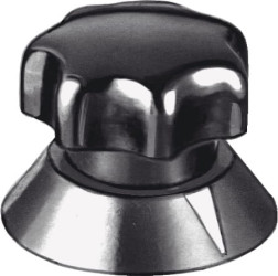 321.611 gałka - pokrętło do potencjometru z wskaźnikiem; czarna