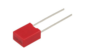 Kondensator; poliestrowy; MKT; 330nF; 63V; TS05 0.33uF 63V +/-5% P:5mm 7.2*9.5*4.5mm Bulk; 5%; 4,5x7,2x9,5mm; 5mm; luzem; -40...