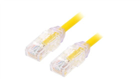 Utp28x0.5Myl Patch Cord Tx6a-28™,U/Utp 6A Drut Cu Lszh Żółty 0,5M 28Awg