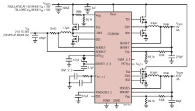 Low I, Triple Output, Buck/Buck/Boost Synchronous Controller with Improved Burst Mode Operation