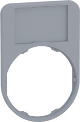 Label holder, 40 x 60 mm, unlabeled, for Harmony XB4F/XB5F, ZBYF6101C0