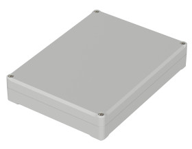 Obudowa ABS szerokość zew. 150 mm długość zew. 200 mm wys. zew. 37 mm Bopla IP65 Jasnoszary