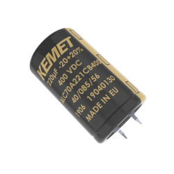 Kondensator 8200μF 63V dc Zatrzaskowy KEMET roztaw: 10mm 35 Dia. x 35mm