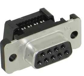 D-SUB 09F IDC gniazdo zaciskane na przewód płaski AWG28