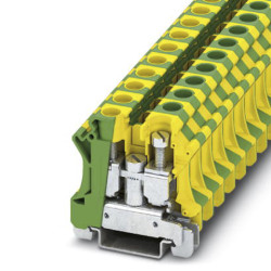 Listwa zaciskowa uziemienia 10→ AWG 4 żyły: 2 Zielony/żółty Wkręcane 76A Phoenix Contact