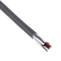 Kabel do transmisji danych 1 -parowy 0,35 mm² 2 -rdzeniowy Ekranowany 22 AWG AWG PVC 300 V