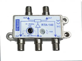 Aktywny rozgałęźnik sygnału antenowego TV RTA-140 (rozdzielacz) 4TV