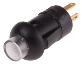 Przycisk miniaturowy Chwilowy SPST średnica wycięcia 8mm, montaż PCB RS PRO