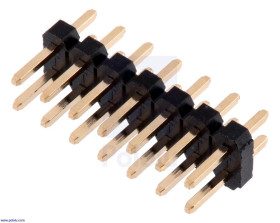 Pololu 0.100" (2.54 mm) Low-Profile Male Header: 2×7-Pin, 8.75 mm