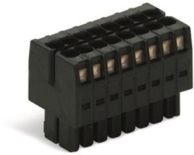 Socket header, 24 pole, pitch 3.5 mm, straight, black, 713-1112