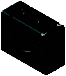 Kątownik mocujący Fränkische Rohrwerke 4892600400 czarny 10 szt.