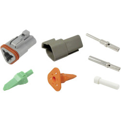 TE Connectivity 30S009 Bullet Connector Plug &amp; Socket 3-Pin 1 Set