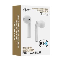 Słuchawki douszne białe TWS