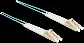 88078 Fiber optic cable LC Duplex Multimode OM3 angled 0.5 m