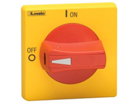 Pokrętło wystające żółto/czerwone z blokadą do GA...A i GA…D GAX632