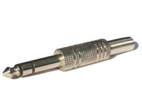 Wtyk jack 6.3mm stereo metal