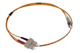 Kabel światłowodowy, średnica: 62.5/125μm, OM1 Wielomodowy, Pomarańczowy, LC/SC
