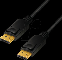CV0119 DisplayPort cable, DP/M to DP/M, 8K/60 Hz, black, 1 m