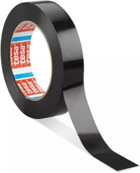 Taśma opakowaniowa szerokość: 25mm Czarny Tesa Folia PVC