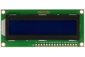 Moduł rozszerzeniowy; wyświetlacz LCD; HD44780; 5V; niebieski; biały; 2x16