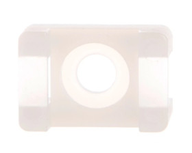 Uchwyt siodełkowy do opasek kablowych biały 4,8mm 9,5x15mm F=3,5mm BMSB5498E /100szt./