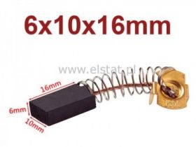 Szczotki węglowe 6x10x16mm; do elektronarzędzi