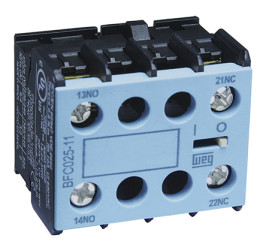 Blok styków pomocniczych WEG 2 2NC BFC025 Śruba montaż czołowy