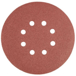 Krążki ścierne 150 mm, K120, 5 szt., z 8 otworami /5kpl./