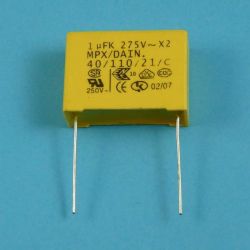 X2 1uF/310V AC r=27,5mm KONDEN.