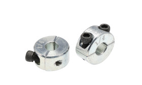 Pierścień osadczy, mocowanie: Śruba zaciskowa, śred. wału: 0.25cal, Stal