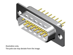 Molex 1731090123 Złącze D-Sub Ilość styków: 25 piny lutownicze 1 szt.